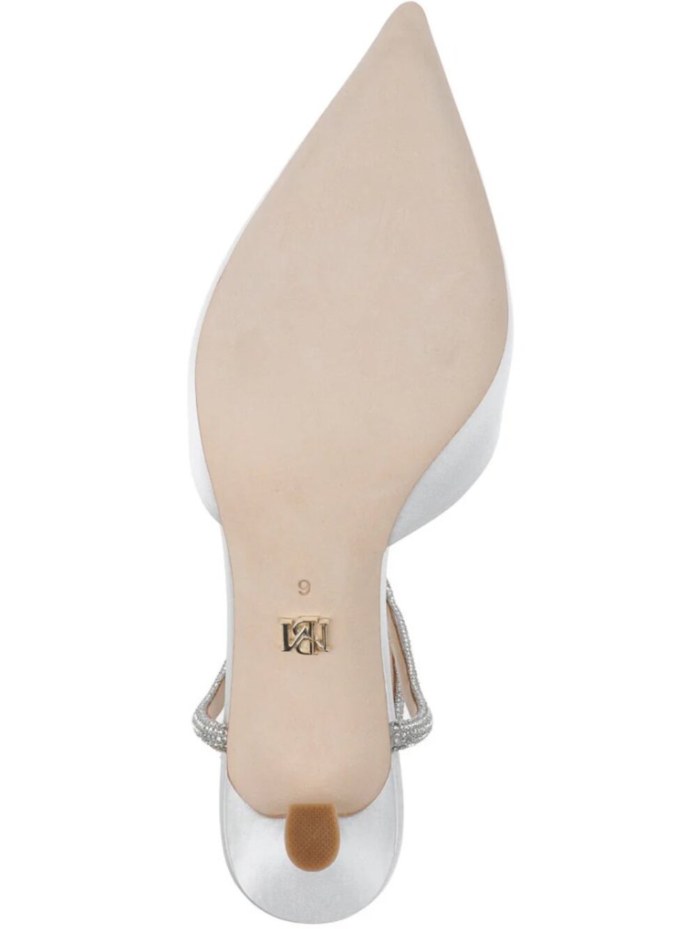 Badgley Mischka Autumn Ankle Strap Kitten Heel Pumps White US Size 10 - Picture 12 of 12